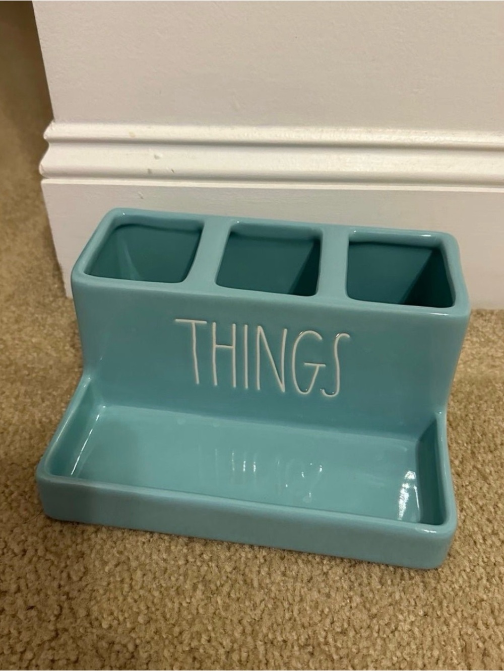 Rae Dunn Ceramic 'THINGS' Organizer